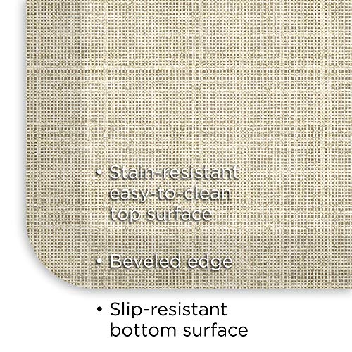 GelPro Designer Comfort Ergo-Foam Cushioned Anti-Fatigue Kitchen Floor Mat, Padded Stain-Resistant, Waterproof, Non-Slip Comfort Padded Desk/Office Mat, 20"x48", Tweed Antique W - Thumbnail 5
