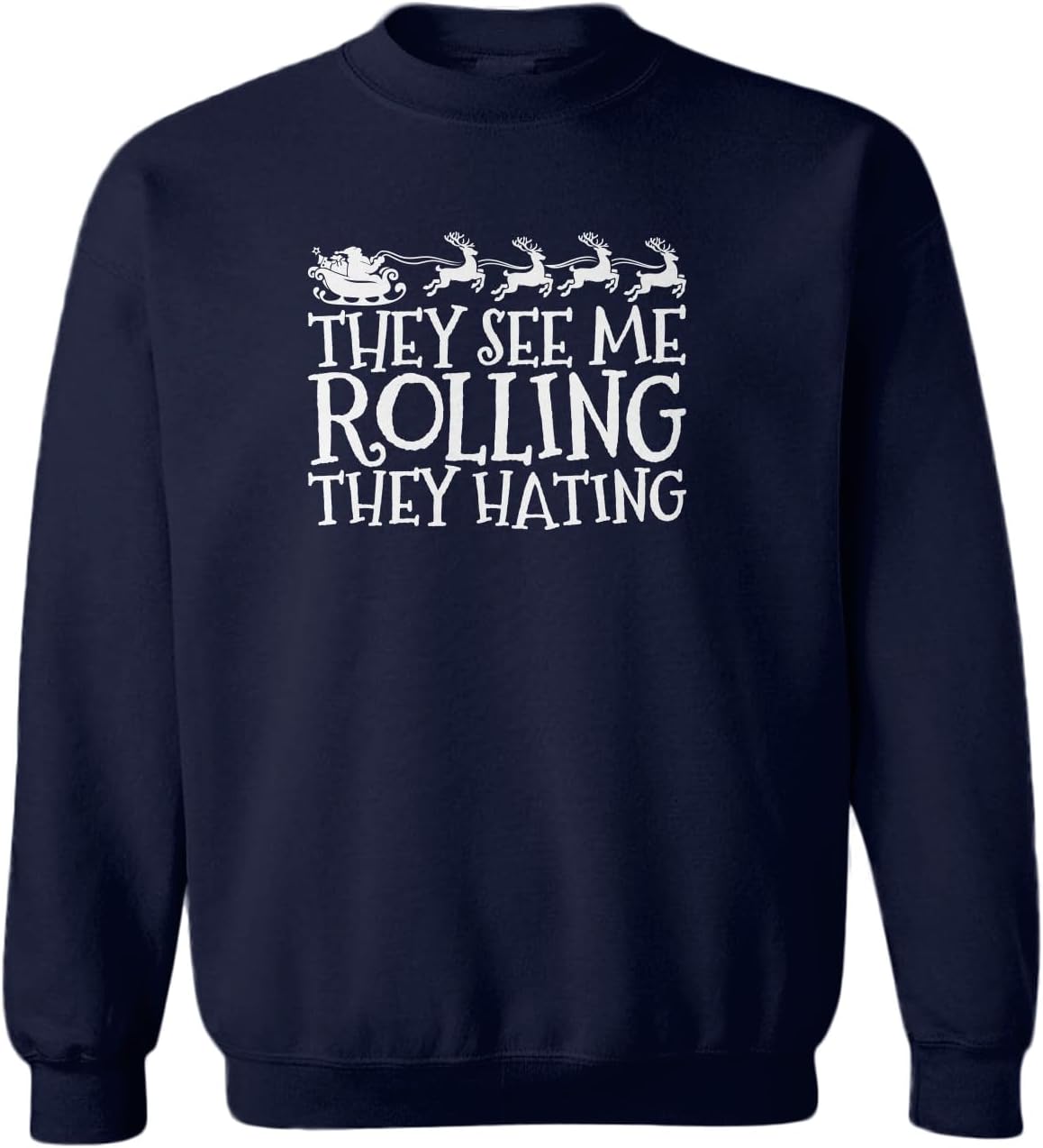 Tcombo They See Me Rolling They Hating - Parody Toddler Fleece Crewneck Sweater