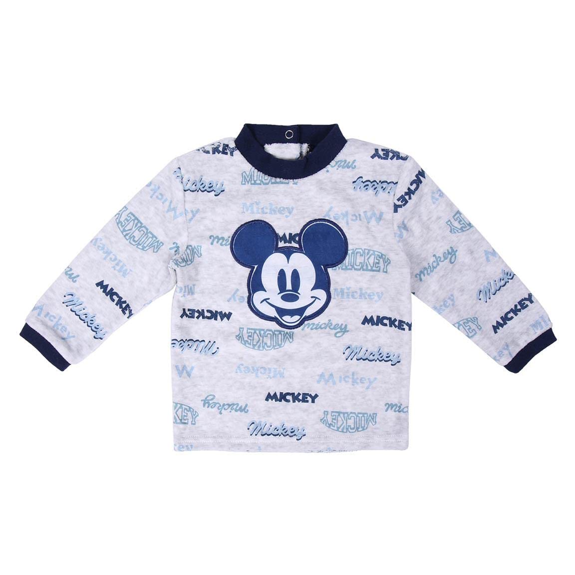CERDÁ LIFE'S LITTLE MOMENTS - Pijama Bebe Niño de Mickey Mouse - Pijama de Invierno Velour [ 80% Algodón, 20% Polyester] - Licencia Oficial Disney