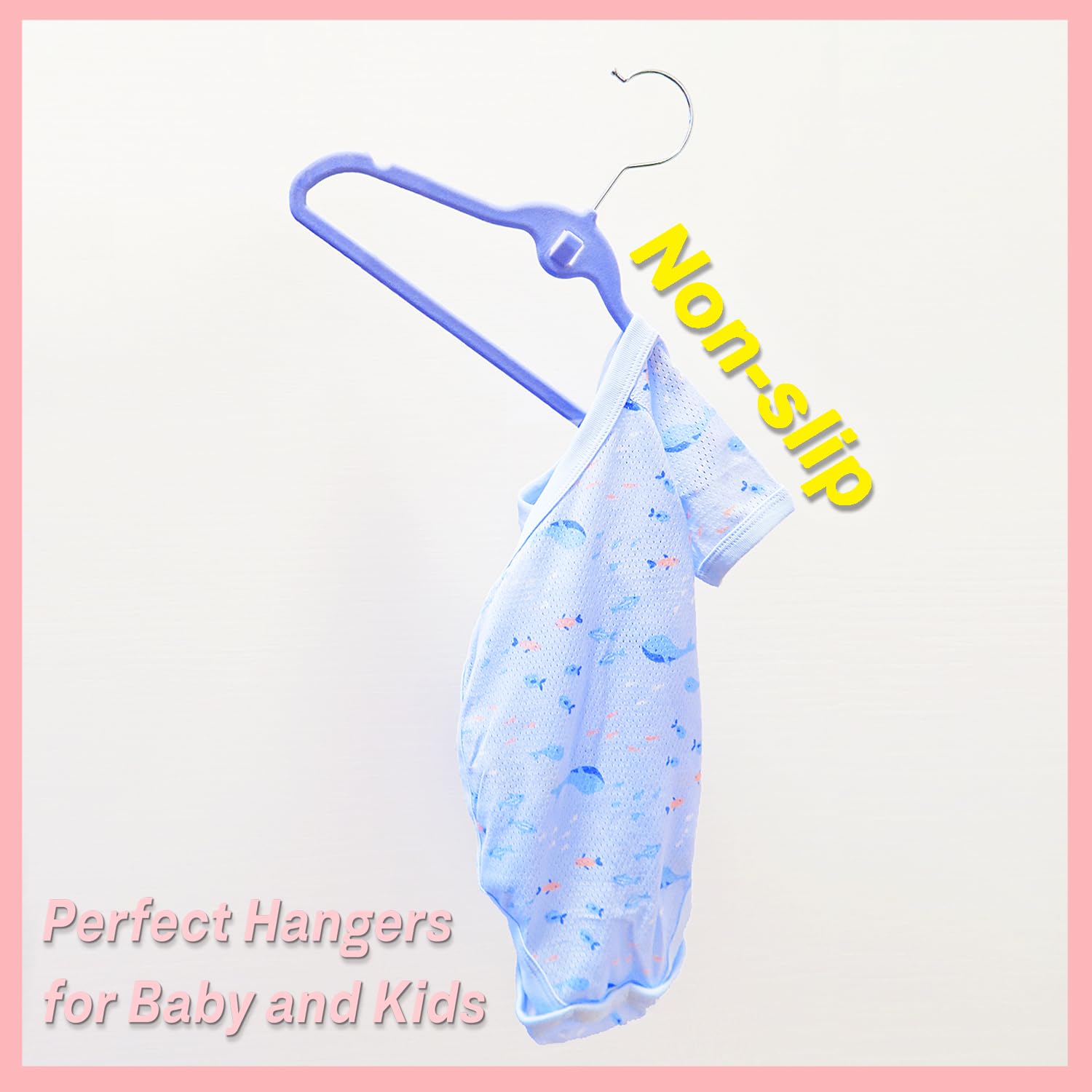 Perchas de Terciopelo Multicolor para bebés con Mini Ganchos, Paquete de 30, Antideslizantes, ahorran Espacio, Color Rosa, Lavanda y Blanco