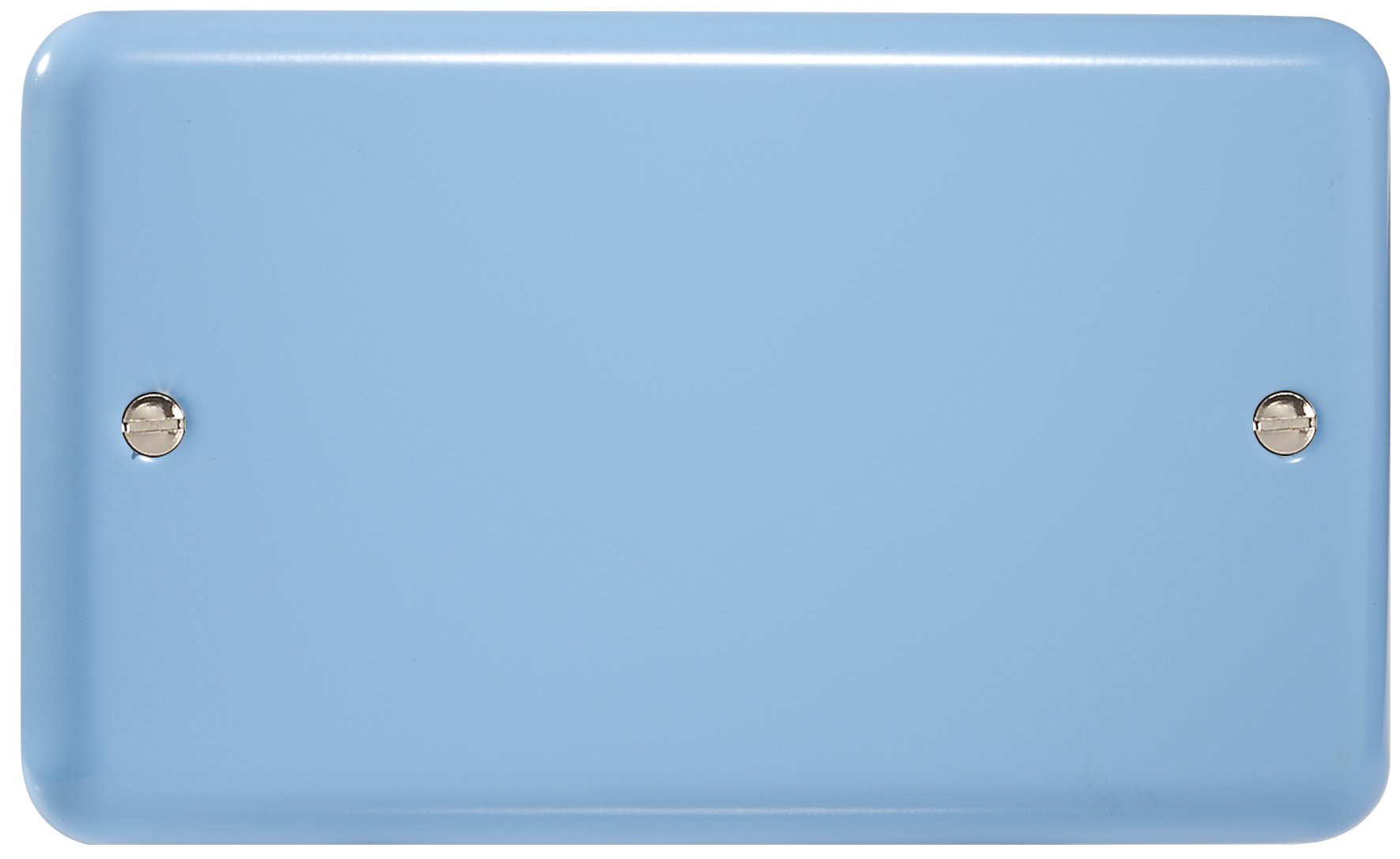 Varilight Double Blank Plate Duck Egg Blue