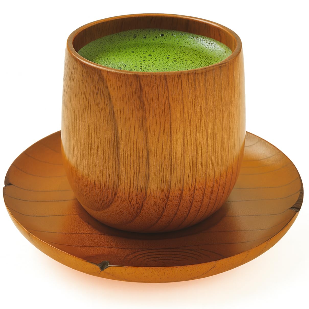 Amazon.com: JapanBargain 4103+4079, Wooden Tea Cup and Saucer Set