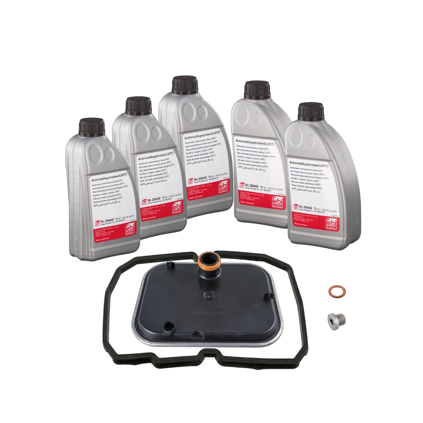 FEBI BILSTEIN Kit de pièces, boîte de vitesses automatique à vidange | Compatible avec: MERCEDES-BENZ A-CLASS, VANEO