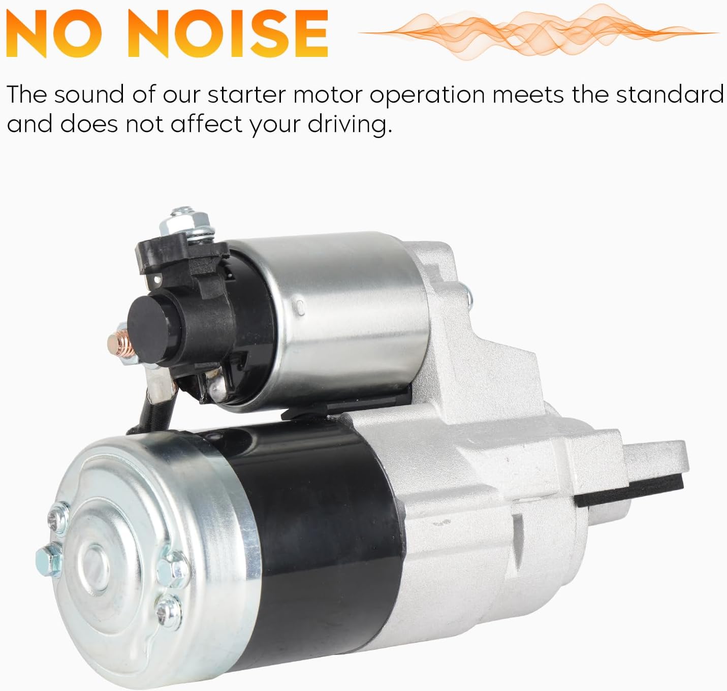 New Starter for Mazda 3 2.3L 2004-2009, for Mazda 5 2.3L 2006-2010, for Mazda 6 2.3L 2006-2007 (Turbocharged), for Mazda CX-7 2.3L 2007-2009, 410-48085 M0T87781 17908 17455 3M81-11002-BB