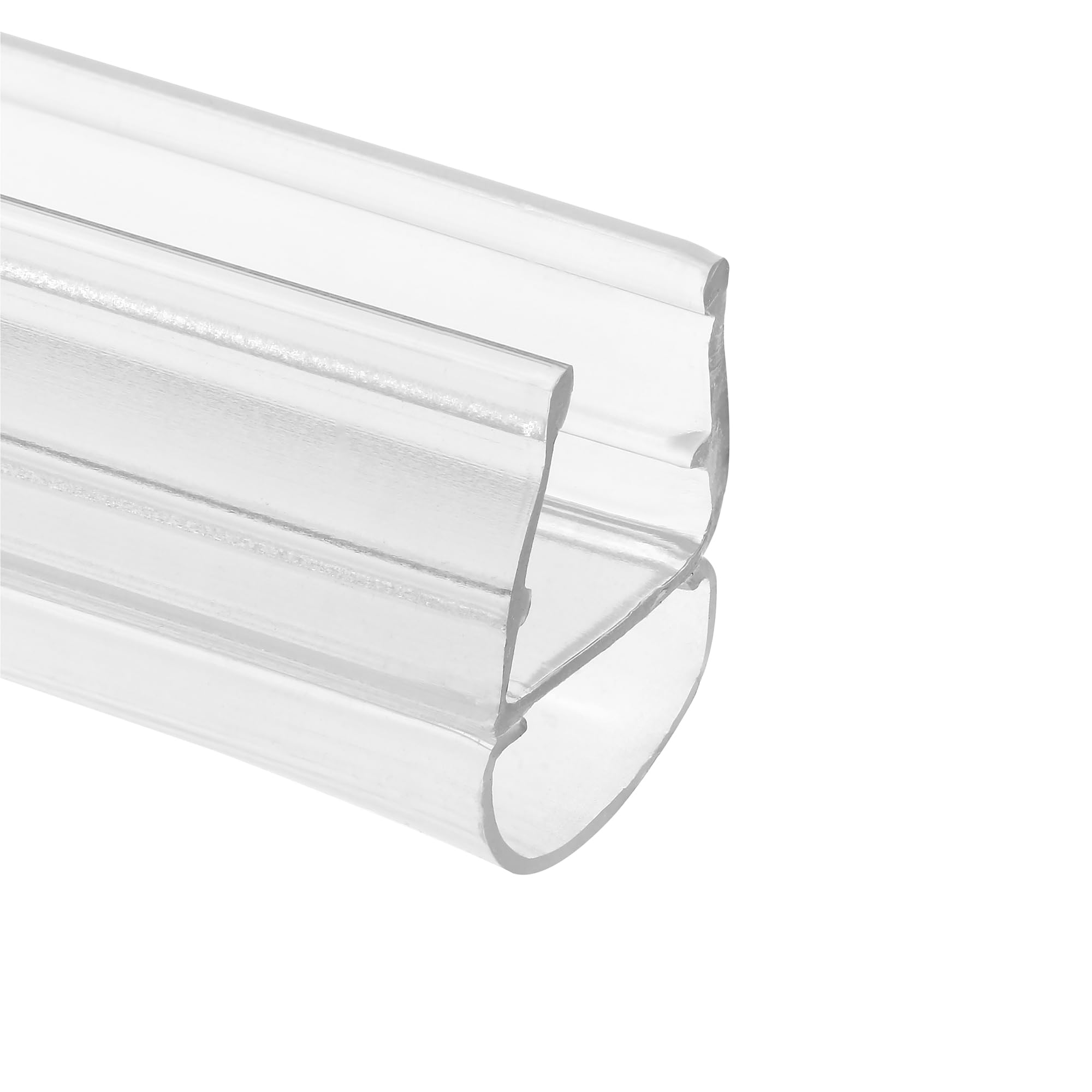 Prime-Line M 6324 1/2 in. Glass Shower Door Bulb Vertical Side Seal, Clear, 78 in., Fits Frameless Door (Single Pack)