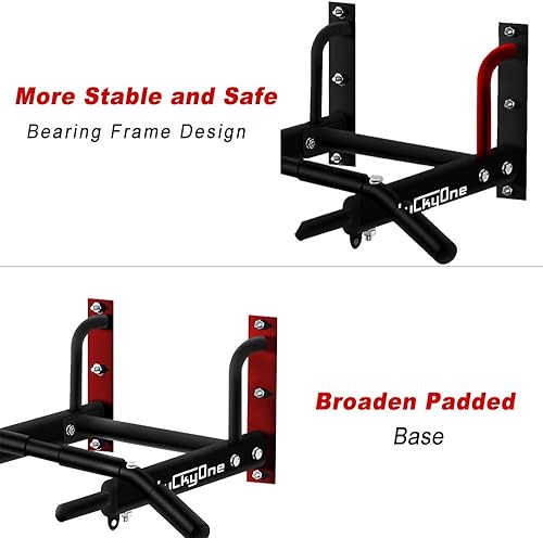 Miniatura 5 de Barra de dominadas para montaje en pared, barra de dominadas de acero de alta resistencia para montaje en viga, barra de dominadas con montaje en