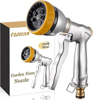 FANHAO Multi Garden Hose Spray Gun with 7 Pat...,