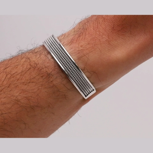 Bracelet Tennis Vintage Argent Sterling Plaqué Or – 7,25 Pouces (17,8cm) – 13,8g