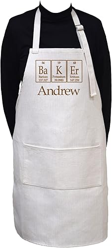 Miniatura 3 de Neurons Not Included Baker Apron Spelled Using Periodic Table of Elements Symbols - Adjustable Neck Apron With Large Front Pocket