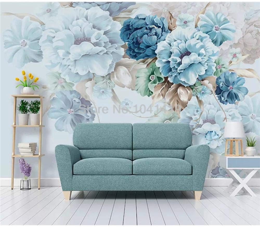 Tapisserie fleur pivoine pour mur d'accent de salon cocooning et decoration bucolique