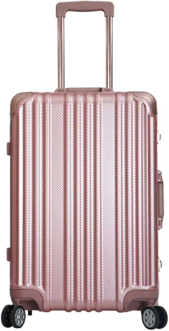 Amazon Co Jp Cheungleeスーツケース キャリーケース キャリーバッグ 高級abs樹脂 Pc 360度回転 静音タイヤ 角を保護するコーナープロテクター飛行機用アルミ蝶番 ローズゴールデン Mサイズ シューズ バッグ