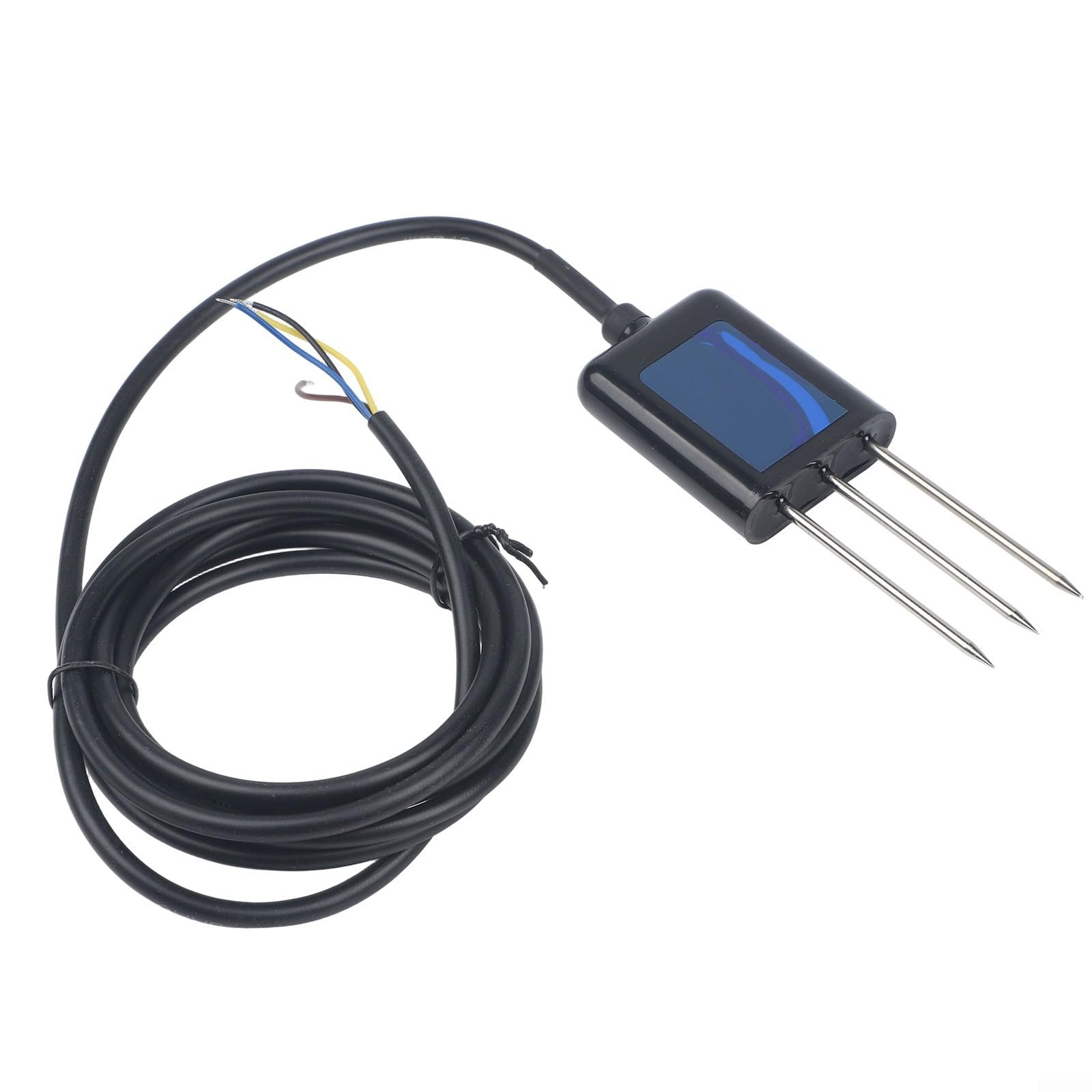 Medidor de humedad del suelo para jardinería, medidor de parámetros de suelo, temperatura, humedad, pH, conductividad eléctrica, función de memoria de detección NPK (3 en 1)
