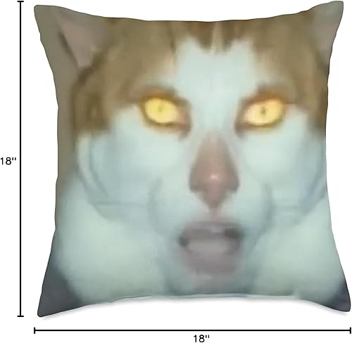 Miniatura 6 de Monday Left Me Broken Cat - Almohada (16 x 16 pulgadas), multicolor