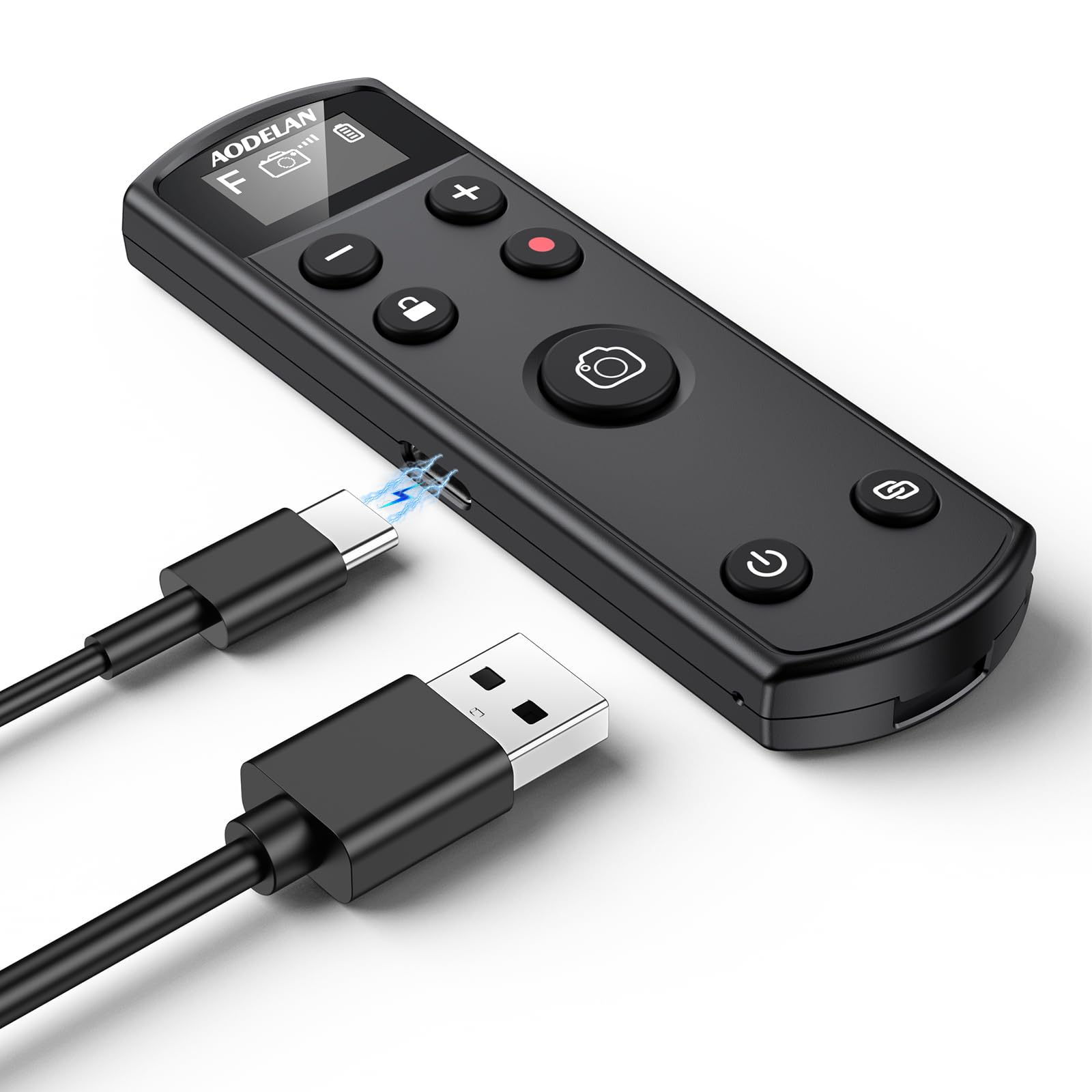 for Fujifilm Camera Rechargeable Shutter Release, AODELAN Wireless Remote Control Compatible with Fuji X-T30 II,X-S10,X-H2,X-H2S,X-T3,X-T4,X-T5,X-S20,X-T30,X-T50,X-M5,X100VI,X-E5,X Half