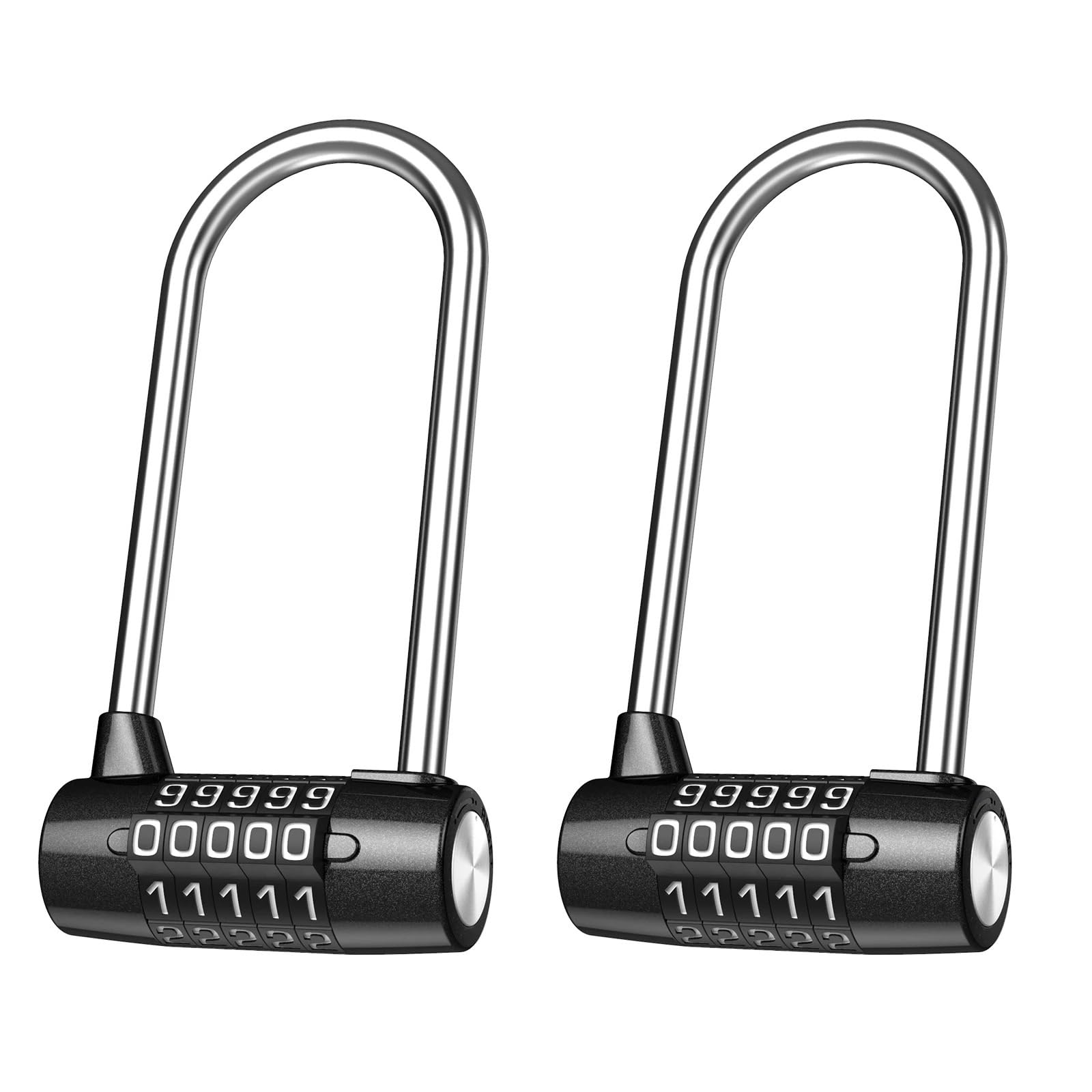 Bghyjkol 2Pcs A2 Padlock 5 Digit Combination Lock