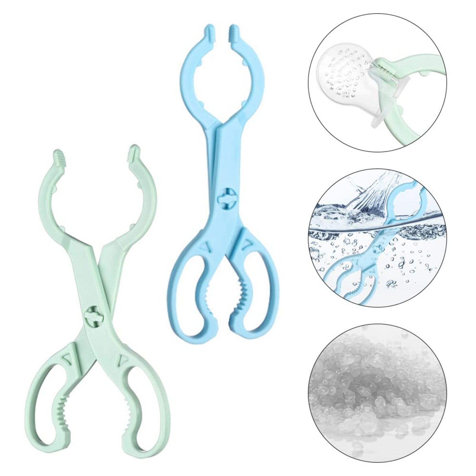2 pz antiscivolo allattamento bottiglia calda capezzolo ciuccio Tong Silicone Baby Safety Bottle Holder Skidproof Infant Bottle Clip per Anti scottatura