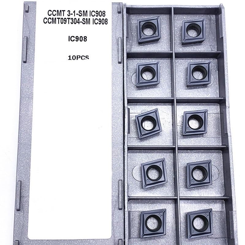 10 piezas CCMT09T Carburo insertos para torno CNC miniatura 2