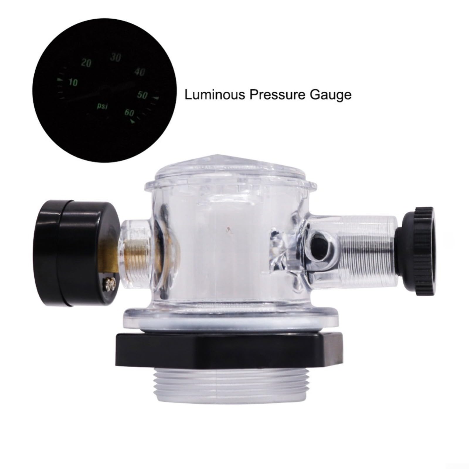 Manometro nero luminoso 60 PSI con valvola di rilascio dell'aria filettatura 1/4 NPT per sistema di filtraggio piscina 273564Z costruzione in rame plastica manutenzione spa all'aperto