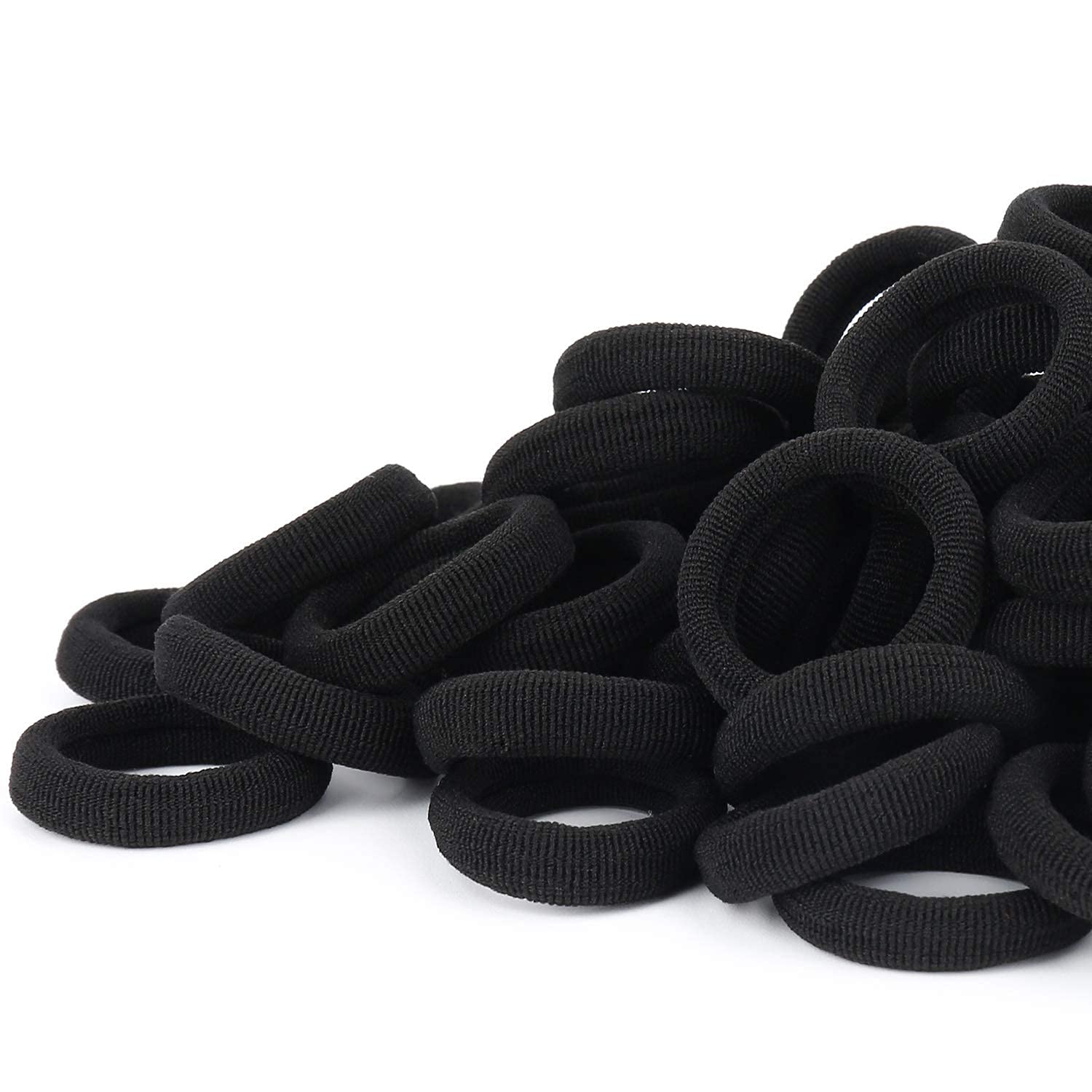 Easin Black hair band seamless thick cotton hair rubber bands, elastic durable ponytail holders hair ties, ponytail buns headbands, hair accessories for kids, girls and women stylish (black)(pack of 30) (B09D8VXBNK) Amazon Price History, Amazon Price Tracker
