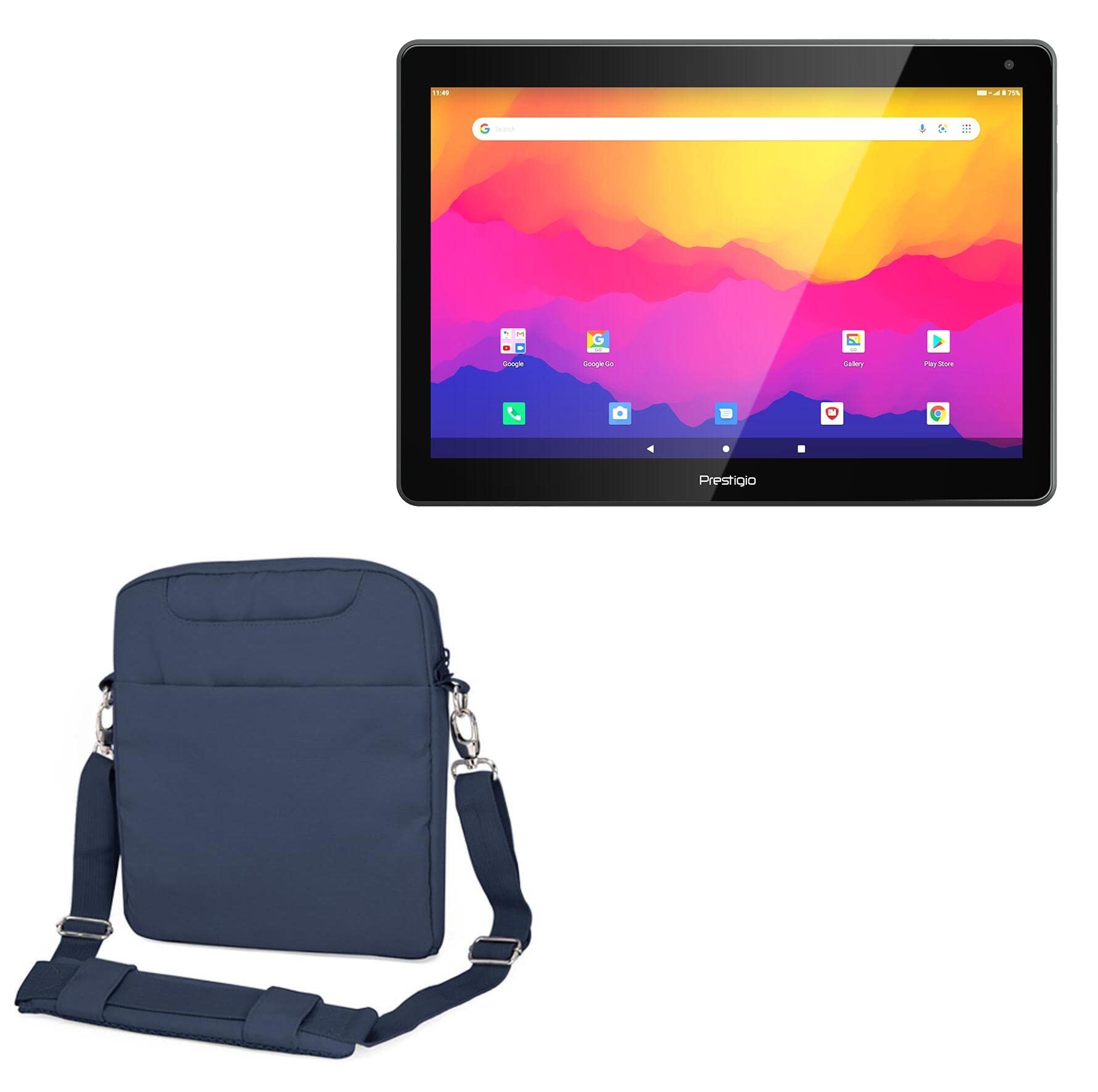 BoxWave Case Compatible with Prestigio Muze 3231 - Encompass Urban Bag, Over Shoulder Messenger Straps Handle Bag Pockets - Navy