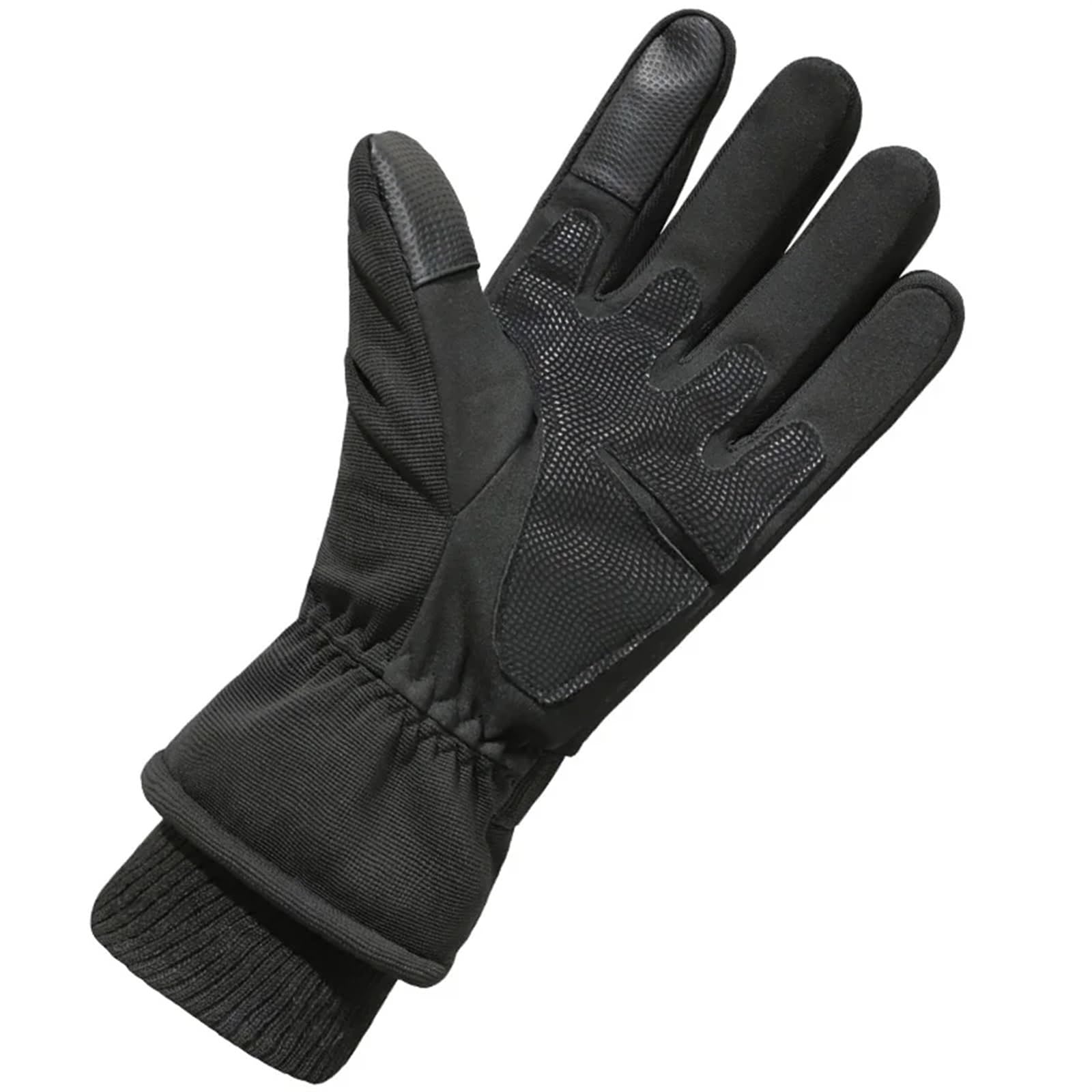 Guanto Da Sci Guanti invernali da uomo Ciclismo Sci Shell Break Fleece Touch screen termico Guanti da donna Guanti sportivi da allenamento Sottoguanti (Color : Green, Size : XL)