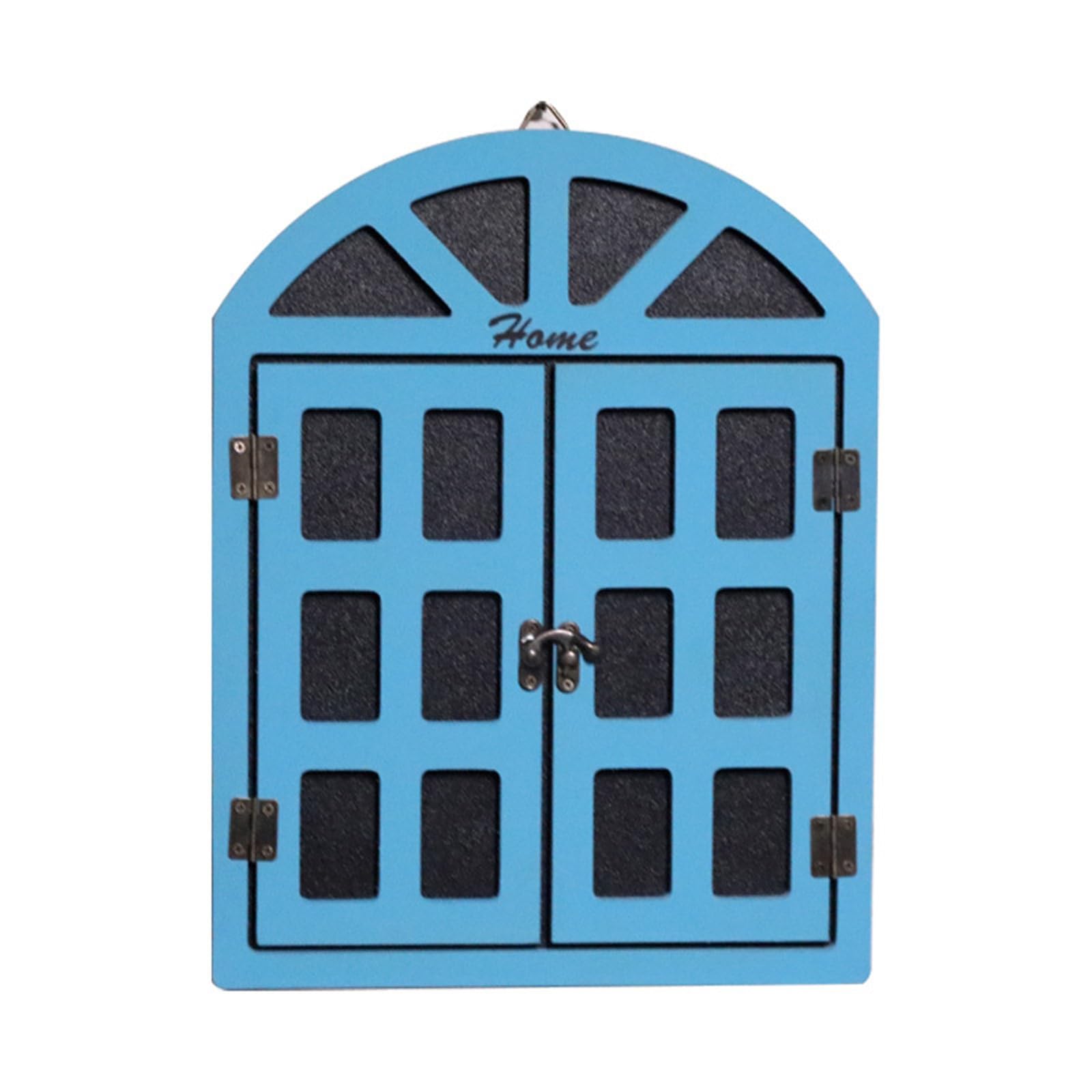 Elnwnnkc Blue Wood Wall Hangings Pendants False Window Blackboard Message Board Wall Home Hangings Decorations For Farmhouses Livingrooms Board
