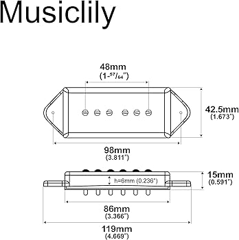 Amazon.co.jp: Artec ASA92アルニコ5 P90ドッグイヤーピックアップ