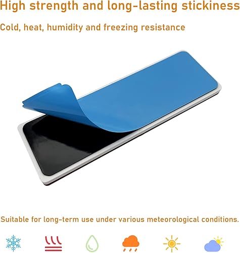 Miniatura 5 de Reflector 150X50mm autoadhesivo rectángulo de seguridad impermeable para entrada de buzón remolque