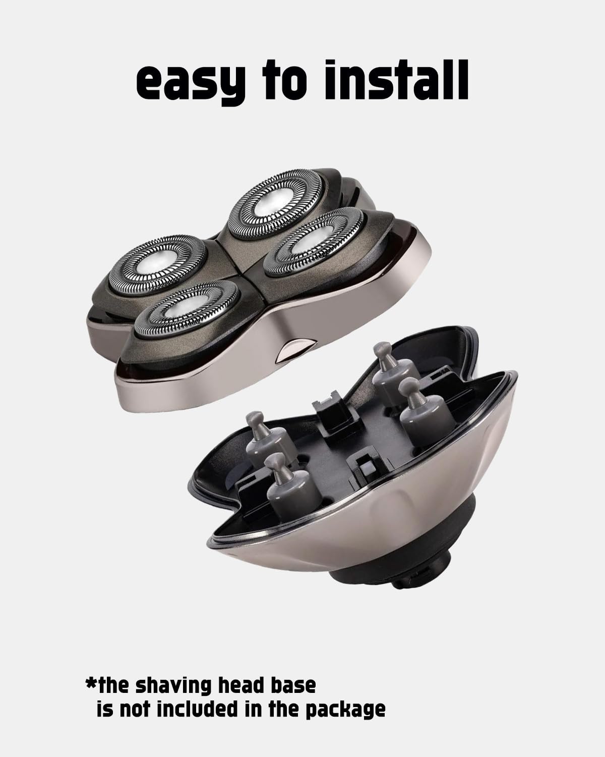 Pitbull Gold Replacement Blades for Pitbull Shaver Replacement Blade, 3+12 Set for Head Shavers for Bald Men Gold PRO GX5, Silver PRO SX5, Japanese Stainless Steel, 2 Cleaning Brush