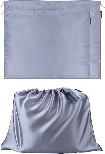 Paquete de 2 bolsas antipolvo para bolsos, bolsas de seda para bolsos, bolsos, zapatos, bolsa con cordón a prueba de polvo, bolsa de almacenamiento