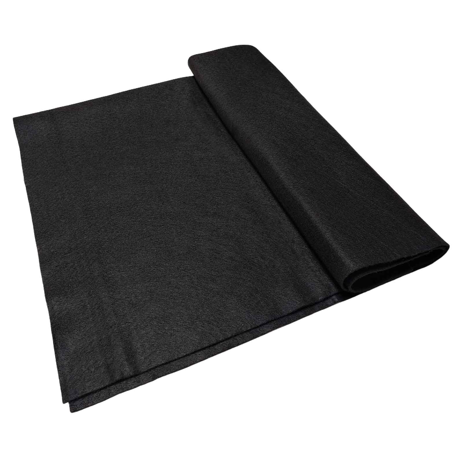Jtnohx Black Felt, Felt Fabric For Crafting, Soft Fabric Sheets For Art And Sewing Projects 1.4Mm Thick 91X315cm Flexible