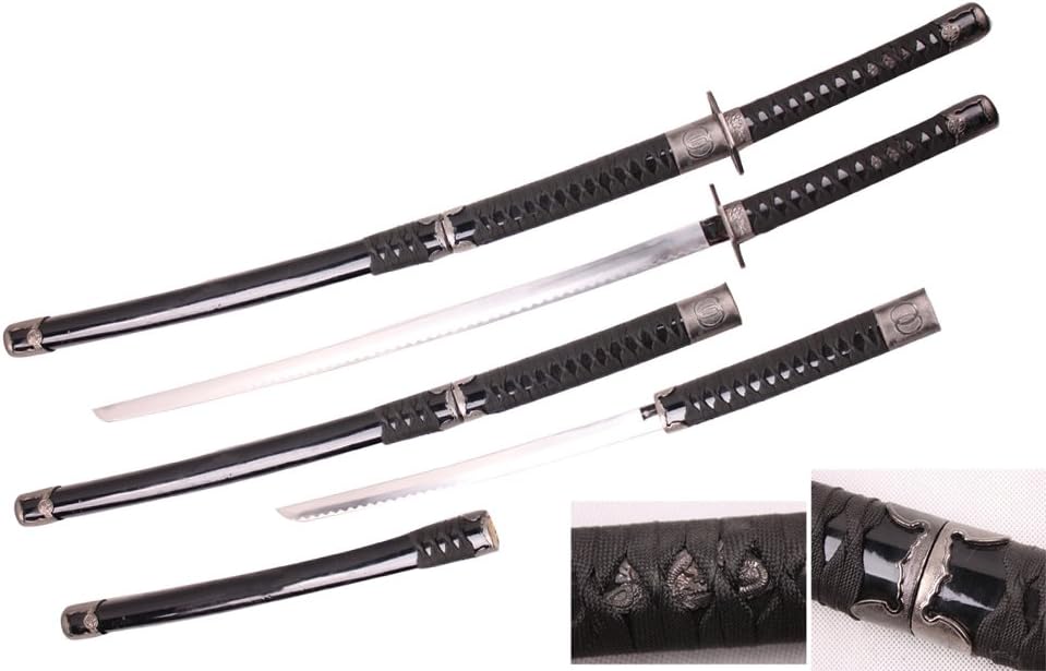 42" Samurai Katana Sword with Wakizashi in Scabbard (2in1 Sword