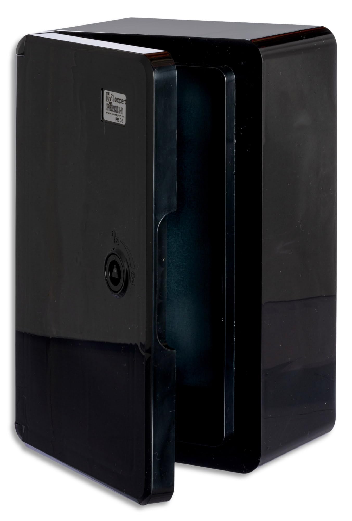 Wandschrankgehäuse Schaltschrank IP65 Industriegehäuse Leergehäuse ABS Kunststoff Leerschrank Montageplatte Verriegelung BOXEXPERT Serie Fleet verschiedene Größen schwarze Tür