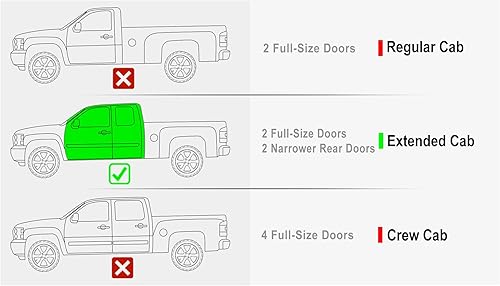 Miniatura 2 de iBoard estribos para Chevy Silverado 1999-2013  GMC Sierra 15002500 doble cabina y 2500HD3500 2001-2014, Negro