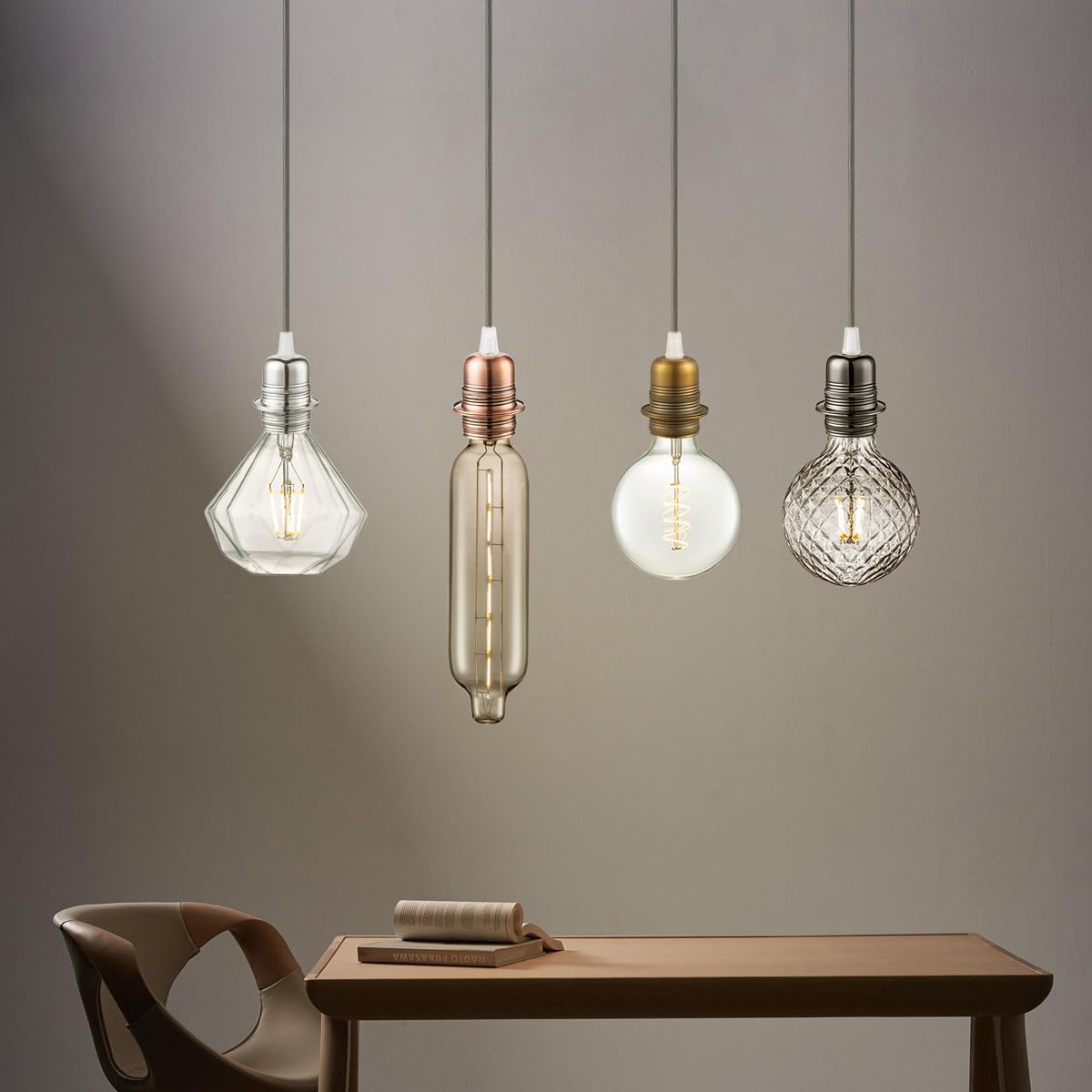 Home Sweet Home DIY Lampenfassung Rosa - E27 Lampenhalter 4,4x8,5cm Für Kronleuchter