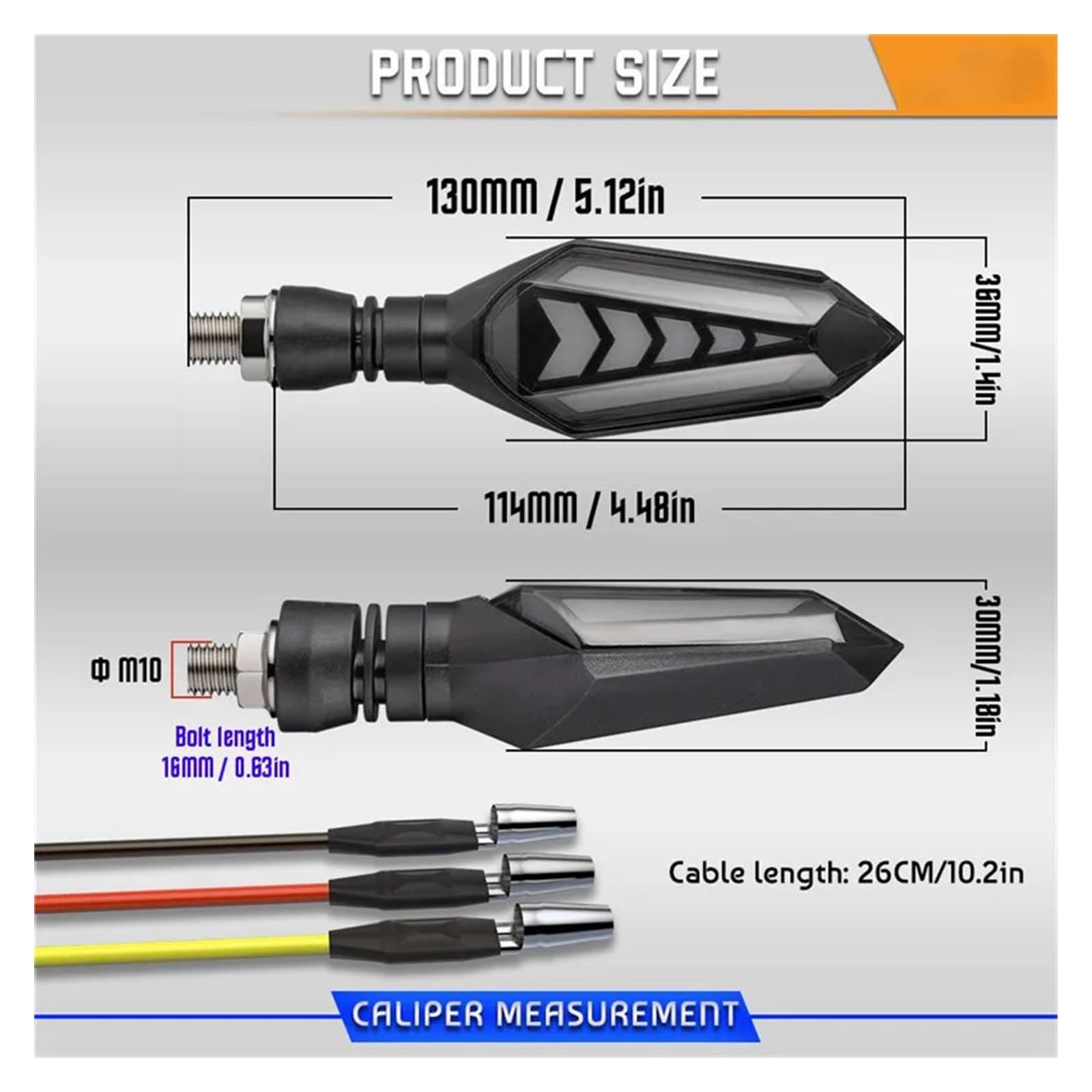 Clignotant de Moto indicateur LED Clignotant Clignotant