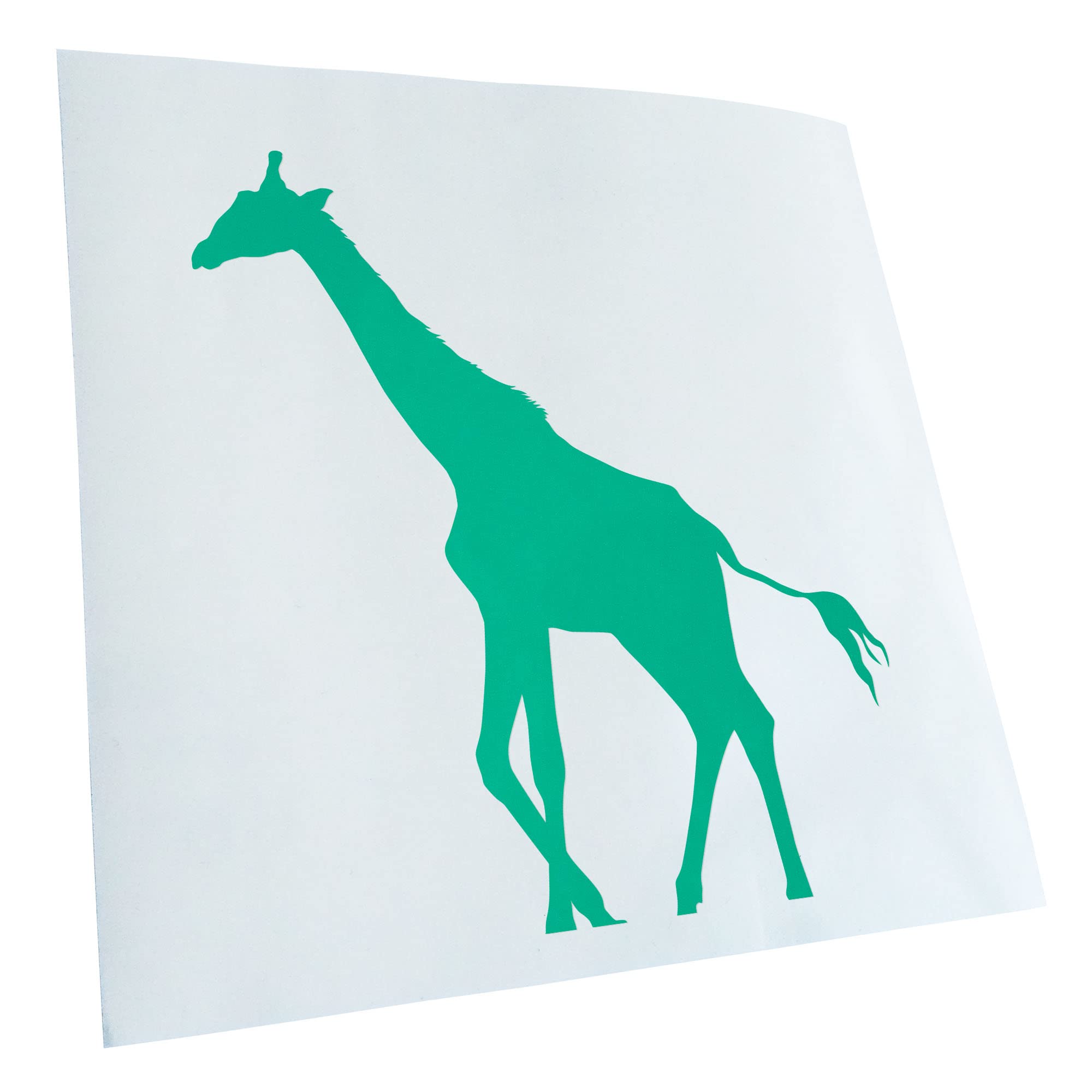 Kiwistar - Car Sticker - Turquoise - 60 x 43 cm Giraffe Silhouette - Rear Window Car Sticker Weatherproof for Car Truck Moped Truck - Sticker Exterior Self-Adhesive Tuning Accessories for Window