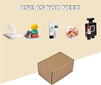 Vista 6 de Cajas de envío de 6 x 4 x 3 pulgadas, paquete de 25 cajas de cartón corrugado marrón para pequeñas empresas