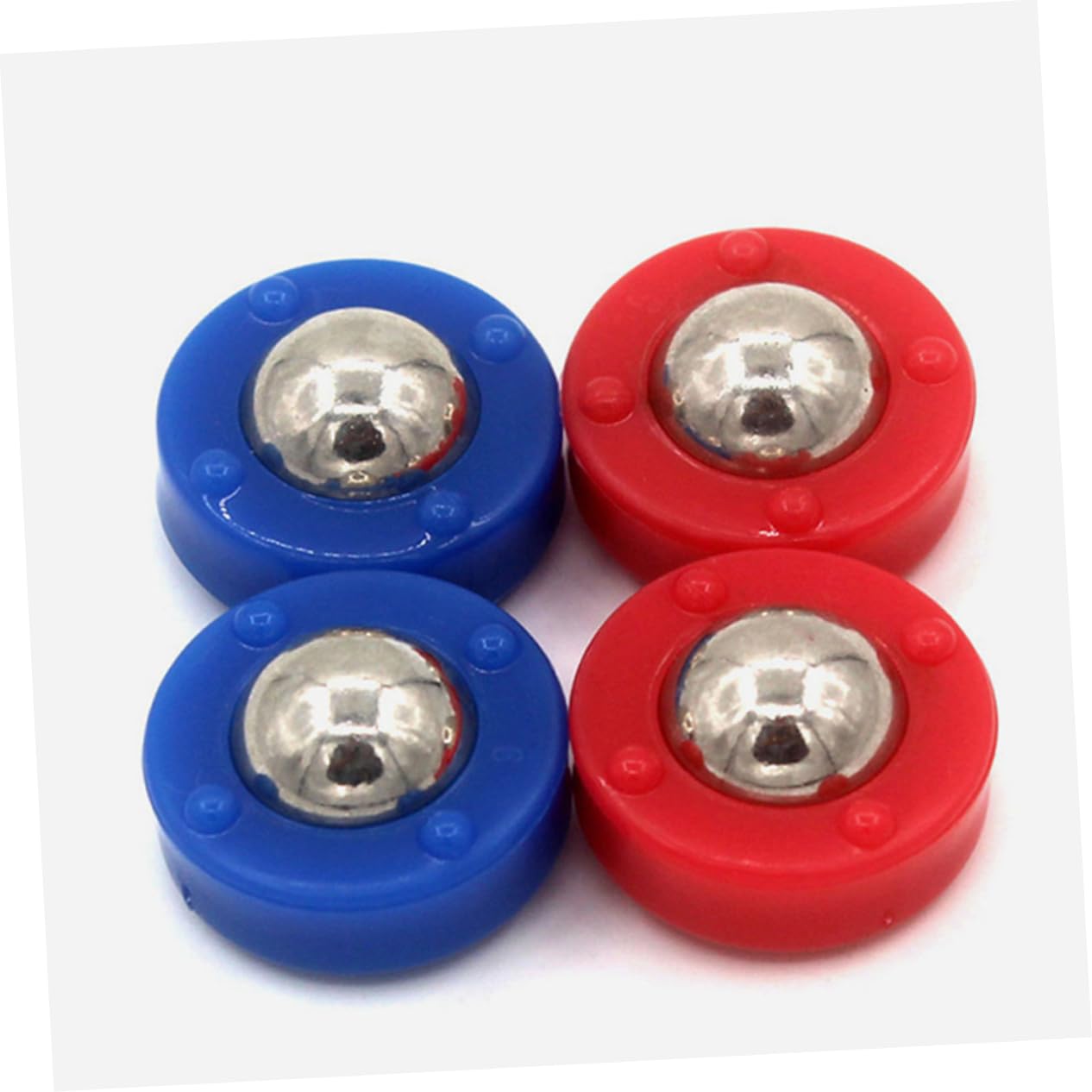 Milisten Pièces Jeu De Curling sur Table Rondelles De Jeu De Palets à Roulement à Billes Fournitures De De Palets Rouleaux De De Rechange Enfant Le Ballon Acier De Plateau