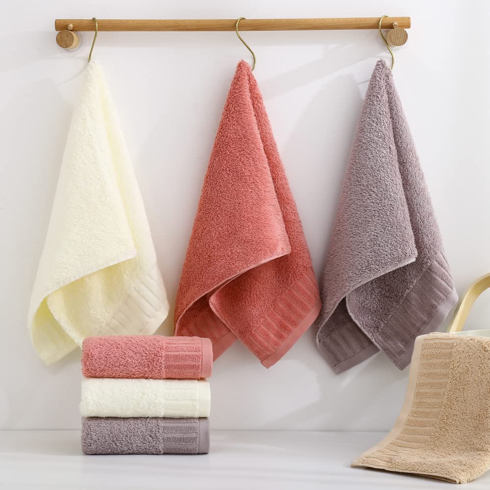 Set 3+3 Asciugamani Sommaruga D2 Viso e Ospite in Spugna di Cotone 500 Grammi Home Arredo Casa
