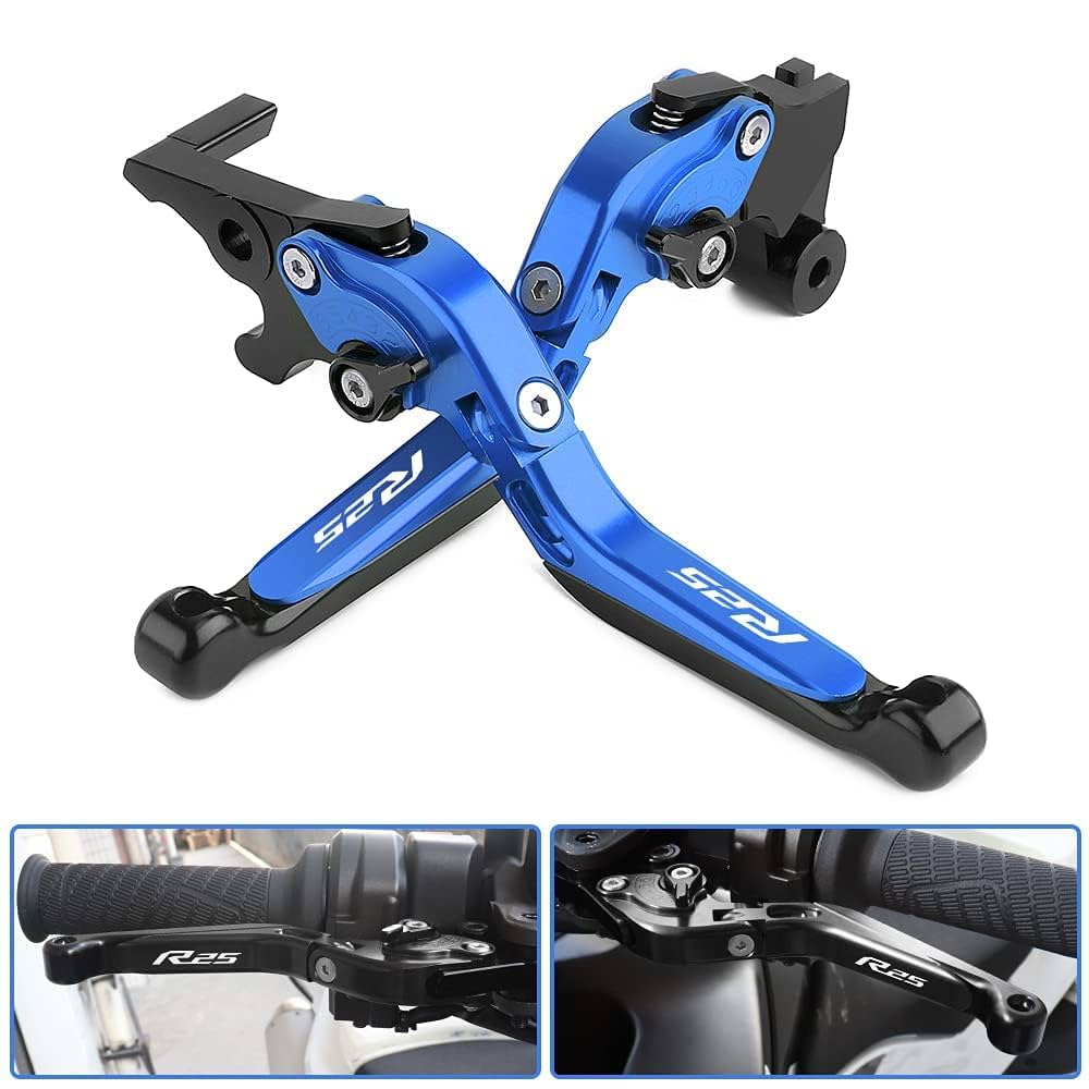 YZF-R25 アルミ削り出しグラブバー ブルー 新品(R3/MT-25対応) YZF-R25 アルミ削り出しグラブバー ブルー 新品(R3/MT-25対応