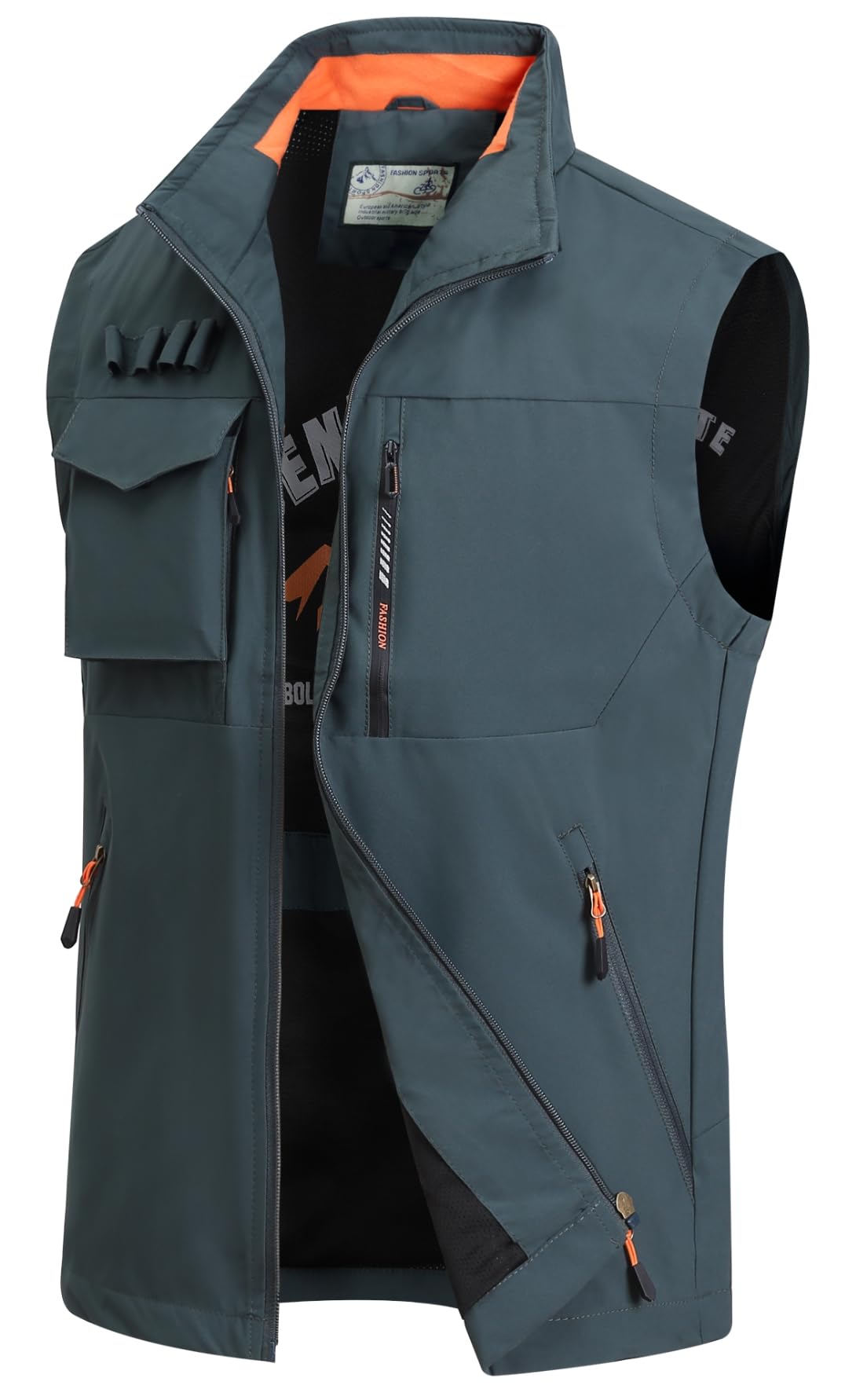 Gilet da Pesca da Uomo All'aperto Gilet Leggero Traspirante Giacca Multi-Tasca Gilet Asciugatura Sportivo Rapida Gilet Caccia Tempo Libero Fotografi Giacche