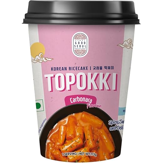 Good Seoul Korean Rice Cake Topokki Carbonara Flavour  Spic