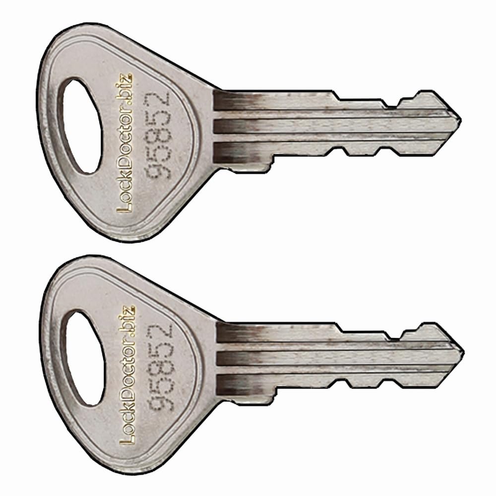 Pair of Replacement WHITTAN Locker & Office Furniture Keys (Range 95001-99000) | L&F 95, 96, 97 & 98 Series Key | Cupboards, Filing Cabinets, Lockers & More | Key Number Required | 2 Keys Supplied