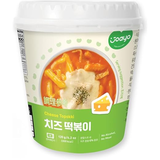 Joayo Cheese Topokki Rice Cakes 120g