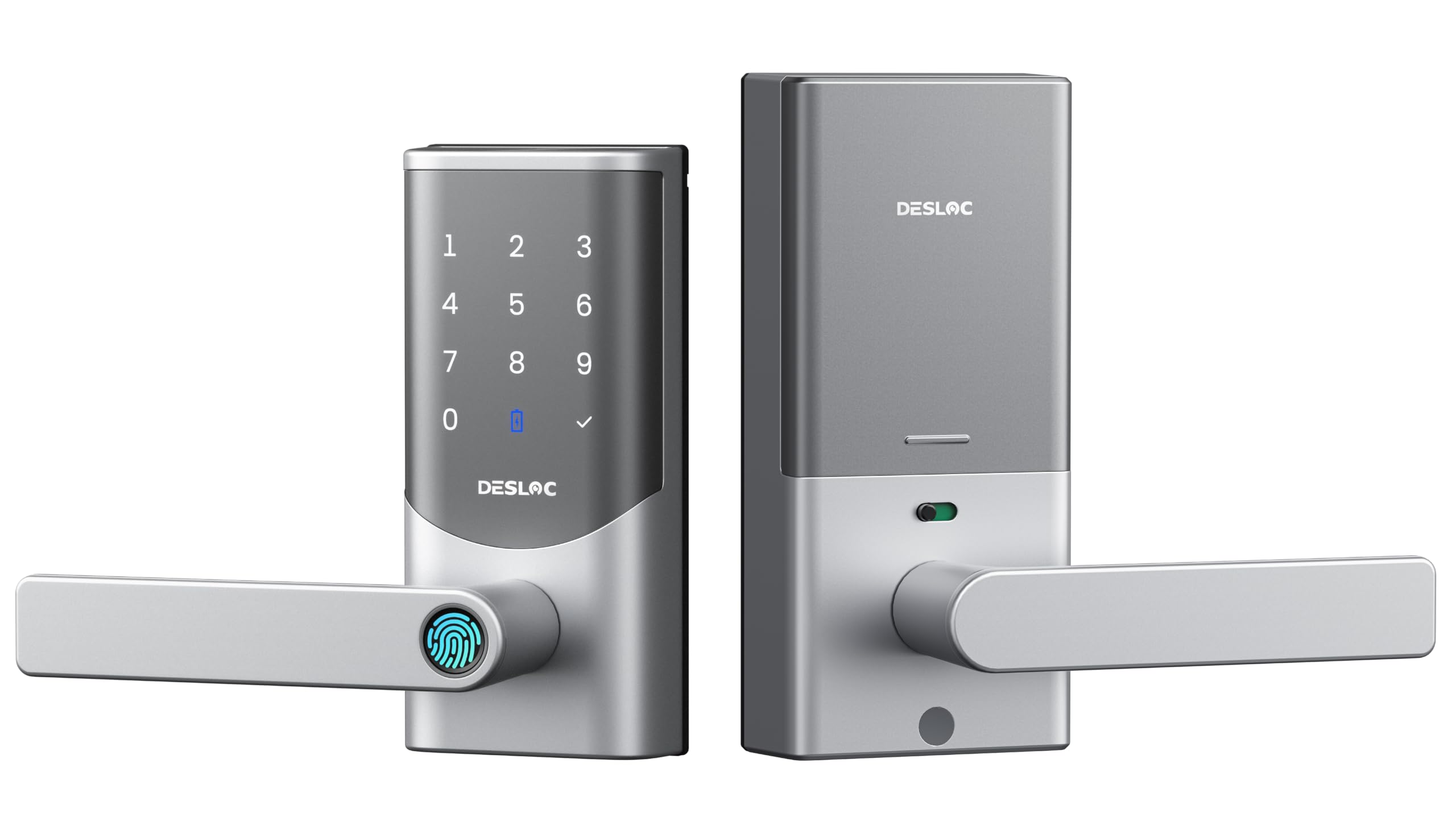 DESLOC K221 Fingerprint Smart Lever Lock, Built-in WiFi, 16-Month Battery