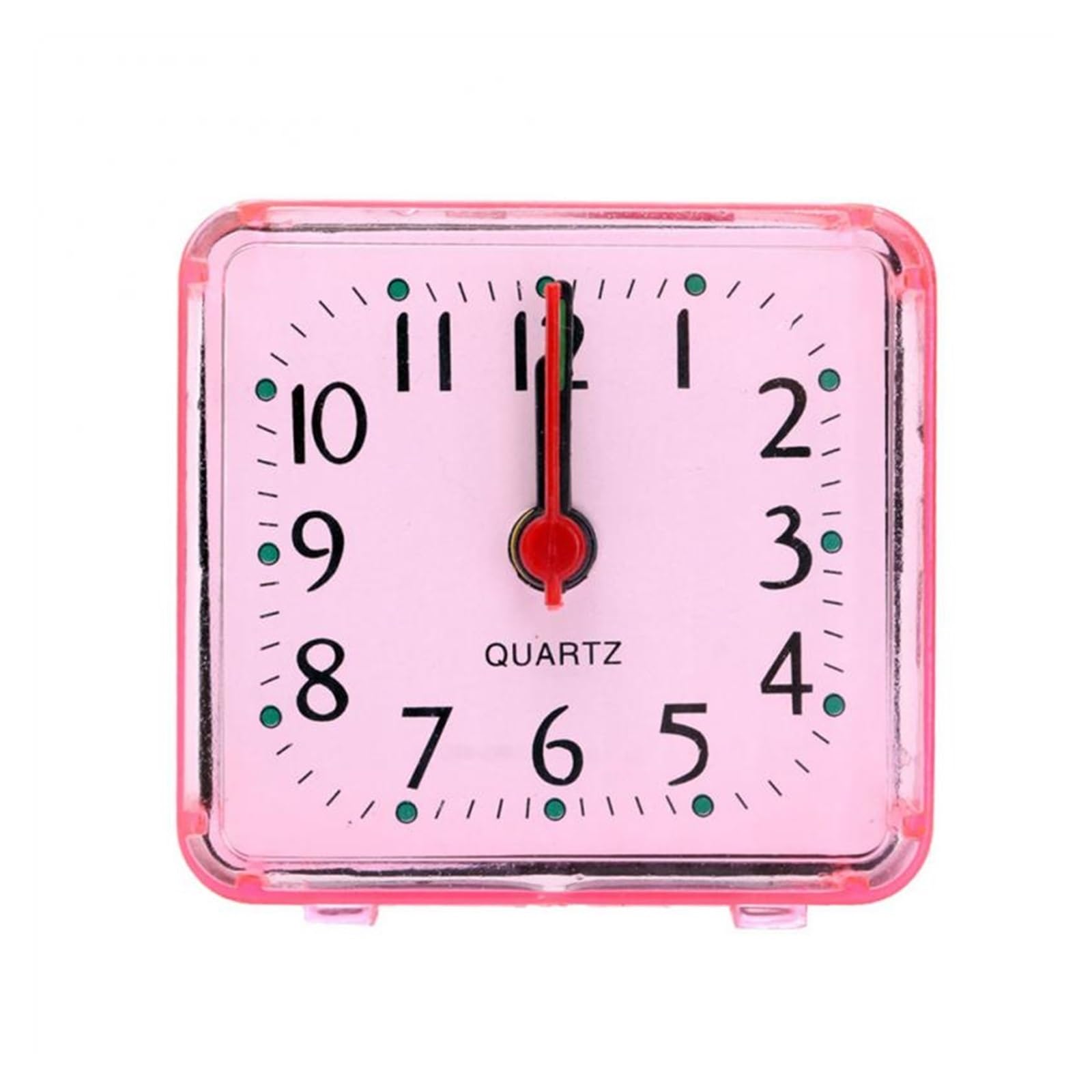 J9V4G6S3B5 Desk Clock Digital Alarm Clock Bedside Small Silent No Tick Quartz Battery Operated Wake Up Clocks Home Table Desk Decoration analogue alarm clock(Red)
