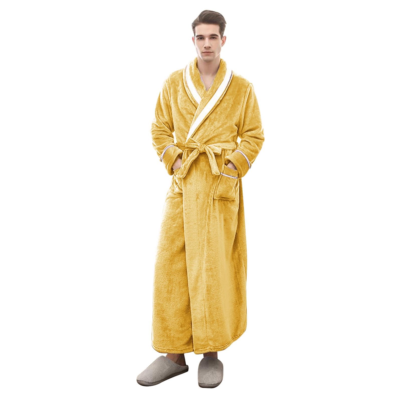 Accappatoio Uomo Spugna Leggera, Accappatoio Unisex da Donna E Uomo Accappatoio Uomo Cotone Accappatoio in Cotone Asciugatura Rapida con Tasche E Cappuccio Accappatoio da Bagno Uomo Vestaglia