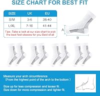 ACWOO Bokavédő Ortopéd Kompressziós Zokni 4 Pár - Lábfej Bandázs Plantar Fasciitis Achilles-ín Neuropátia Ellen 4