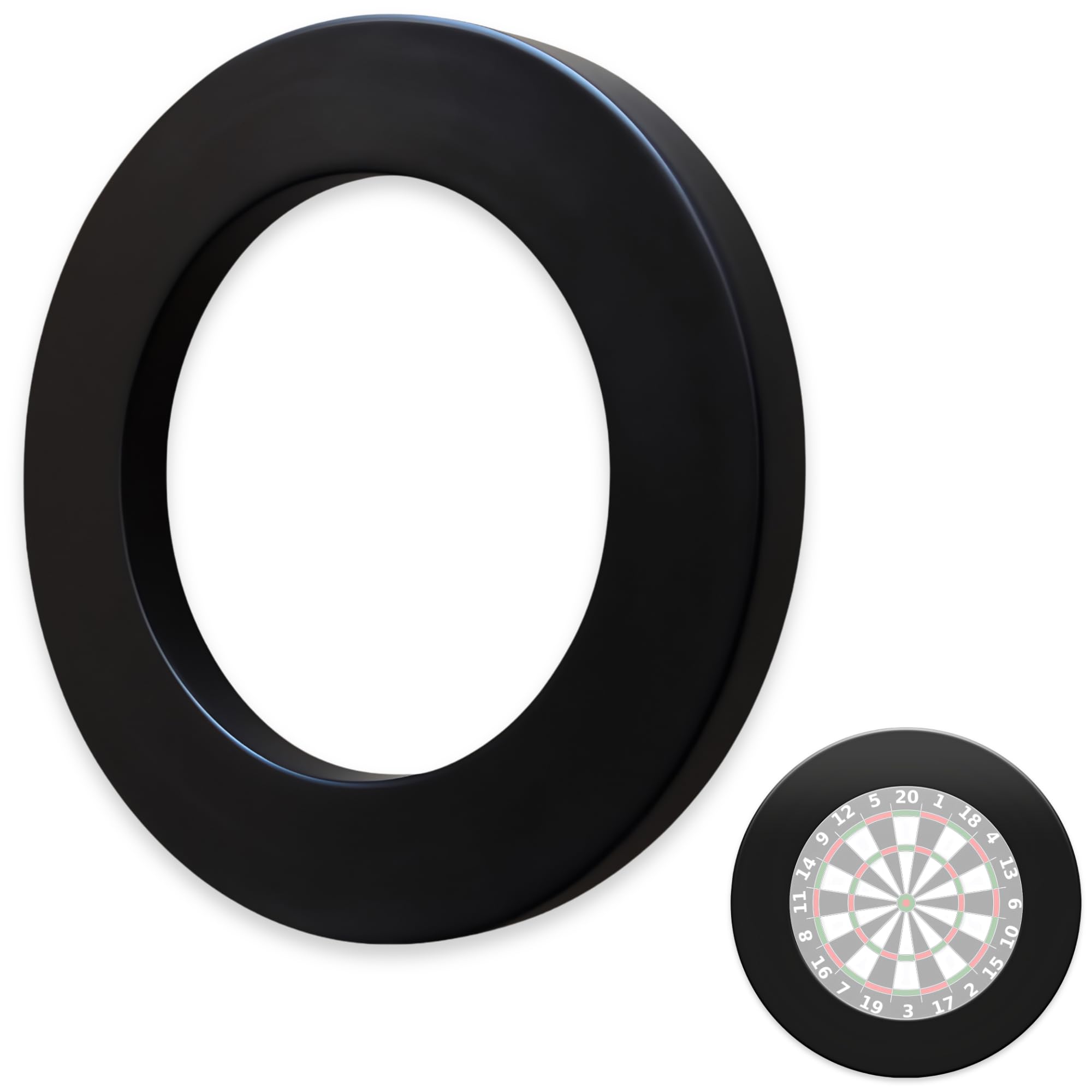 Peakridge® Dartboard Surround – Einteiliger Schutzring für Standard-Dartscheiben, perfekte Passform & Wandschutz
